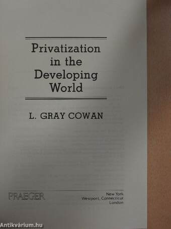 Privatization In The Developing World