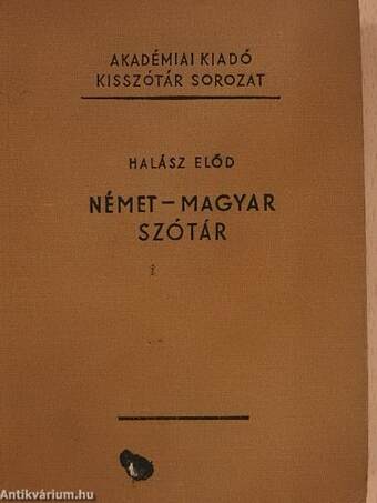 Német-magyar szótár