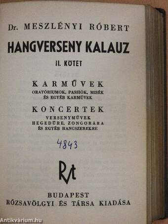 Hangverseny kalauz I-II.