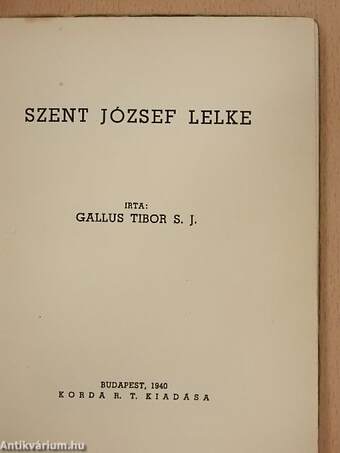 Szent József lelke