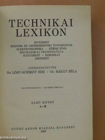 Technikai lexikon I-II.