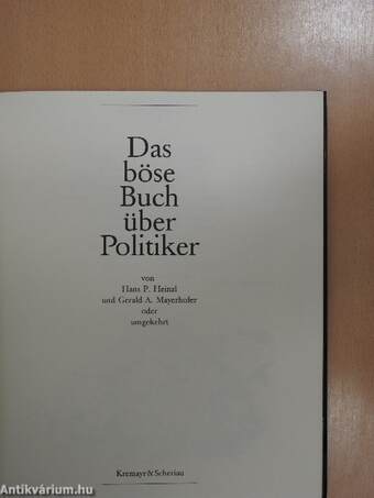 Das böse Buch der Politiker