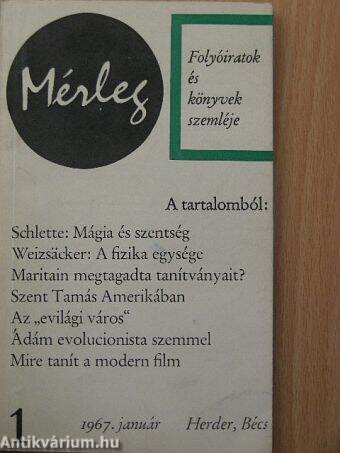 Mérleg 1967. január