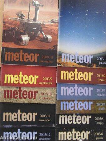Meteor 2003. január-december