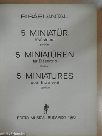 5 miniatűr fúvóstrióra