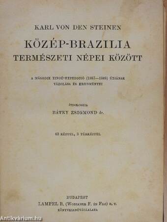 Közép-Brazilia természeti népei között (rossz állapotú)