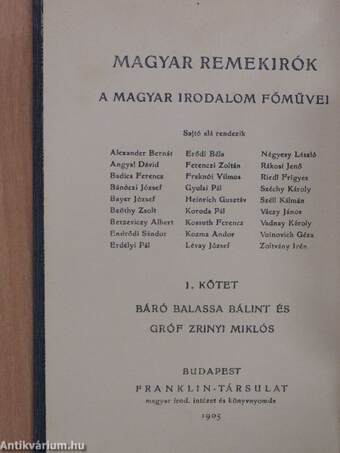 Magyar Remekírók 1-55.