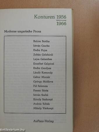 Konturen 1956-1966