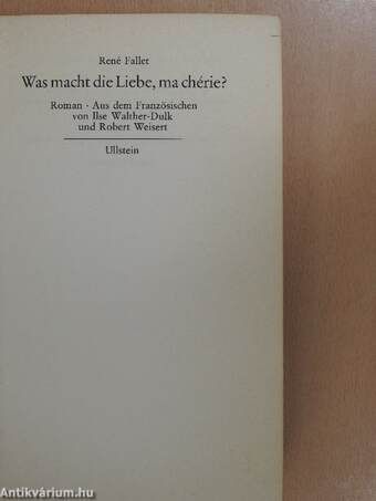 Was macht die Liebe, ma chérie?