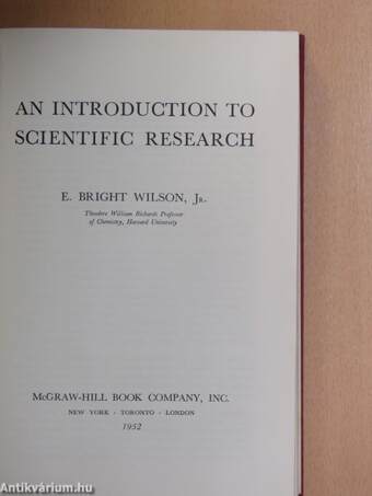 An Introduction to Scientific Research