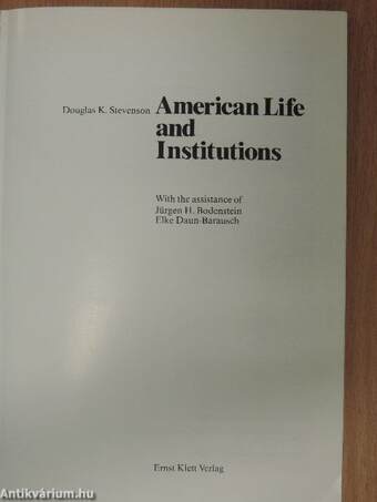 American Life and Institutions