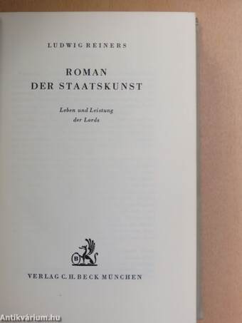 Roman der Staatskunst