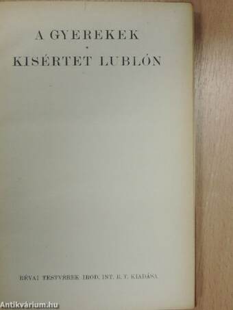 A gyerekek/Kisértet Lublón