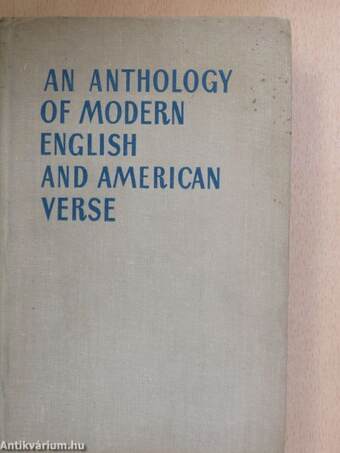 An Anthology of English and American Verse