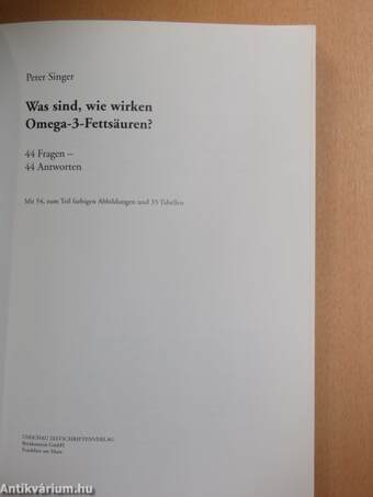 Was sind, wie wirken Omega-3-Fettsäuren?