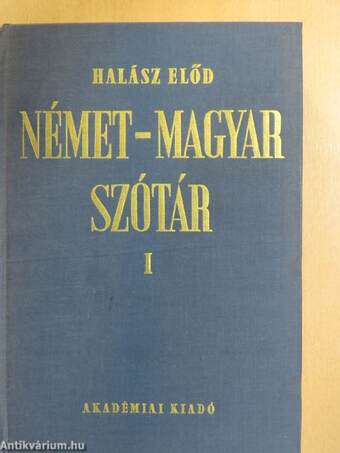 Német-magyar szótár I-II.