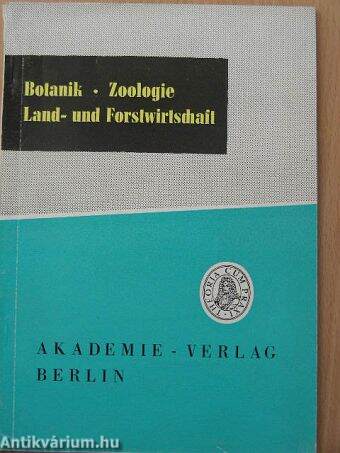 Botanik-Zoologie, Land- und Forstwirtschaft