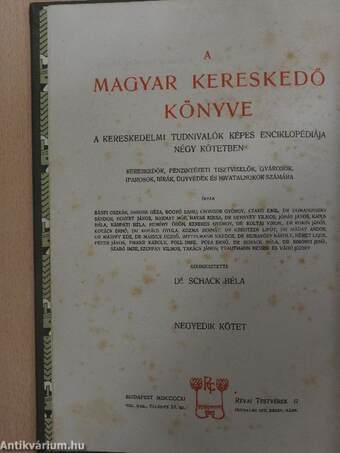 A magyar kereskedő könyve IV.