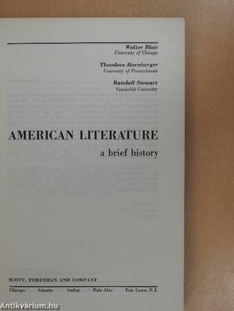 American literature a brief history