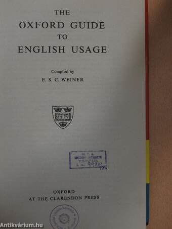 The Oxford Guide to English Usage