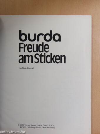 Burda Freude am Sticken