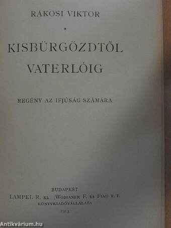 Kisbürgözdtől Vaterlóig