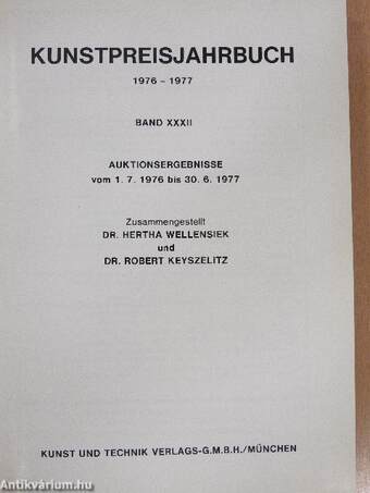 Kunstpreisjahrbuch 1976-1977