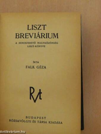 Liszt breviárium