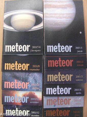 Meteor 2001. január-december