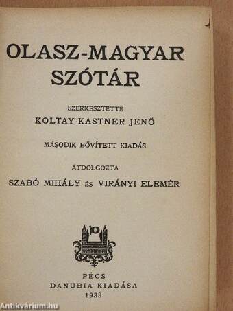 Olasz-magyar szótár