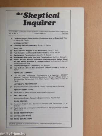 The Skeptical Inquirer Fall 1986