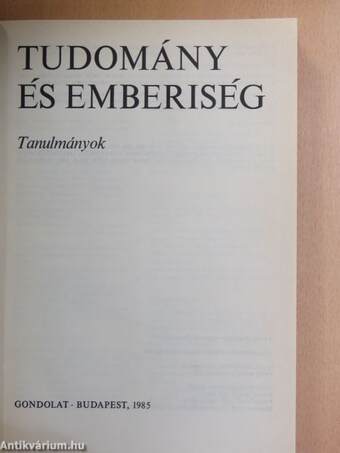 Tudomány és emberiség