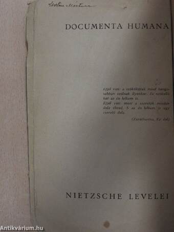 Friedrich Nietzsche levelei 1863-1889