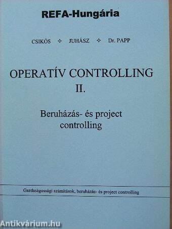 Operatív controlling II.