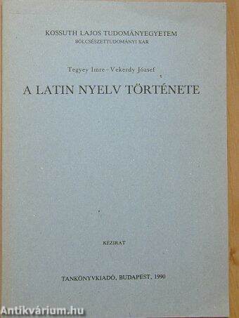 A latin nyelv története