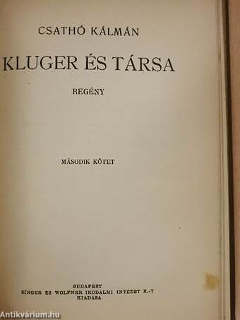 Kluger és társa I-II.