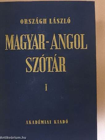 Magyar-angol szótár I-II.