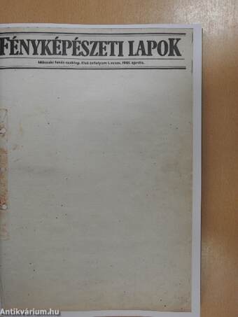 Fényképészeti Lapok