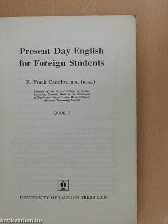 Present Day English for Foreign Students Book 2.