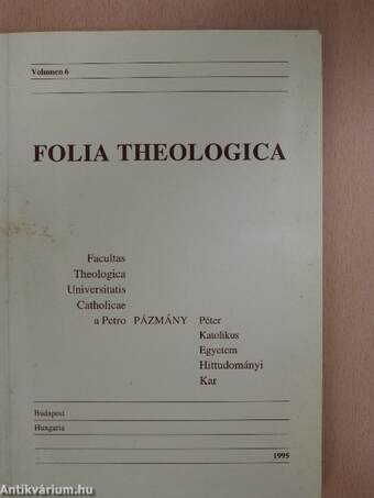 Folia Theologica 6.