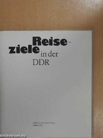 Reiseziele in der DDR