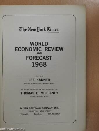 World economic review and forecast 1968