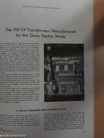 GANZ Electric Review No. 17.