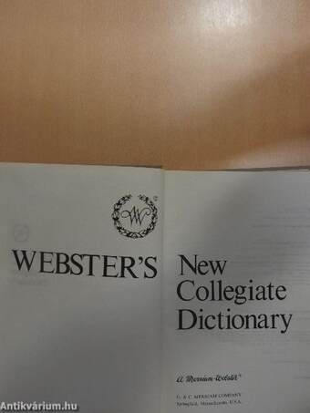 Webster's New Collegiate Dictionary