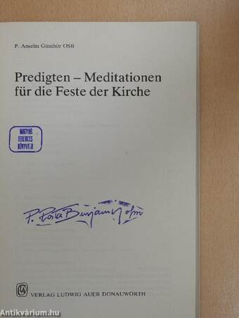 Predigten - Meditationen für die Feste der Kirche