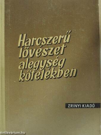 Harcszerű lövészet alegységkötelékben