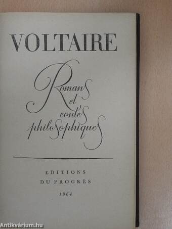 Romans et contes philosophiques