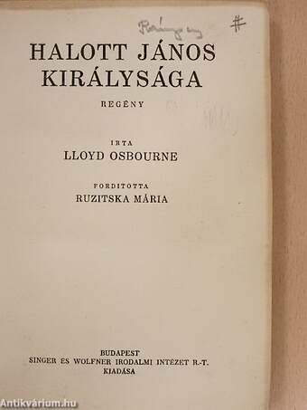 Halott János királysága