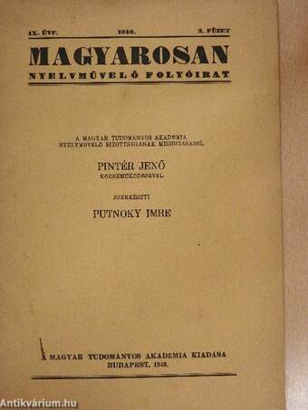 Magyarosan 1940/3.