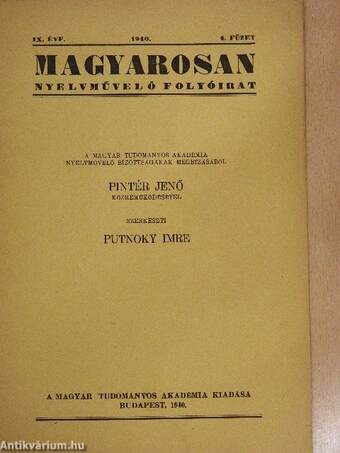 Magyarosan 1940/4.